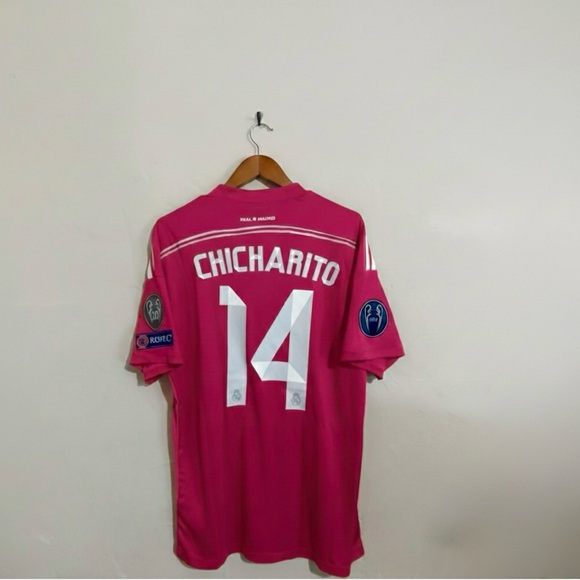 adidas Other - Real Madrid 14/15 UCL  Chicharito #14  Jersey Pink Size Medium